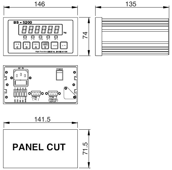BS-5200稱(chēng)重顯示儀表